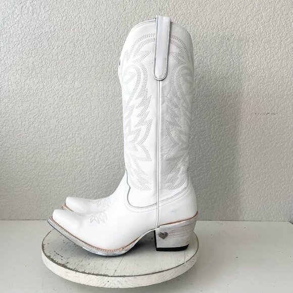Lane MEGAN MORONEY Cowboy Boots Smokeshow Womens 10 White Western Cowgirl Tall - Picture 4 of 15